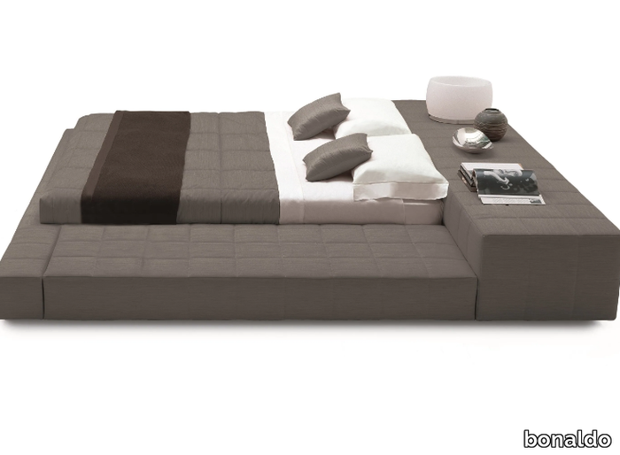 SQUARING - Fabric double bed with removable cover _ Bonaldo