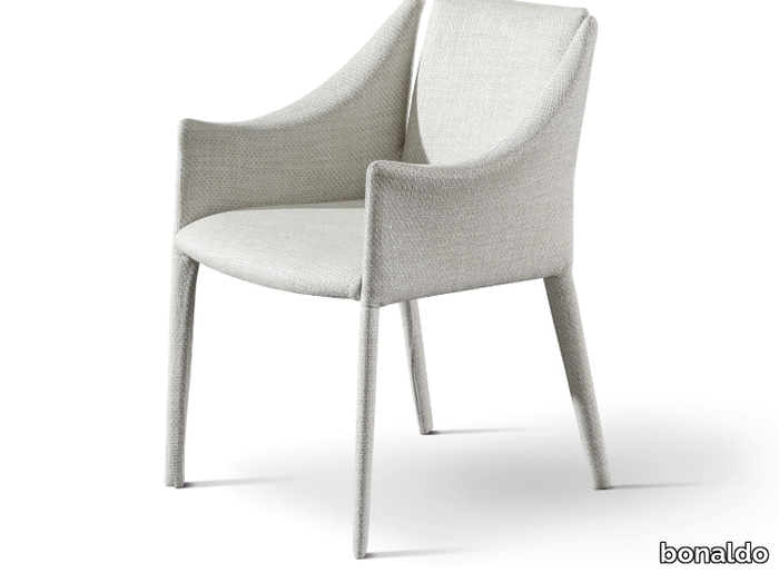 VELA - Fabric chair with armrests _ Bonaldo