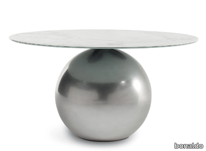 CIRCUS - Round table with metal base _ Bonaldo