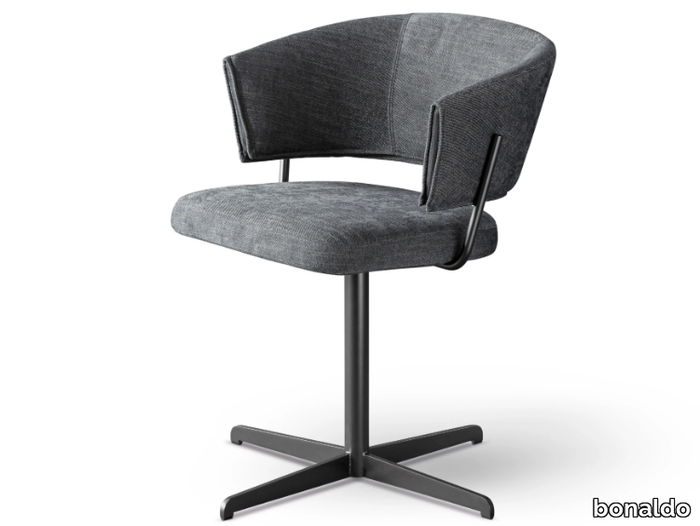 BAHIA OFFICE - Swivel fabric office chair with armrests _ Bonaldo