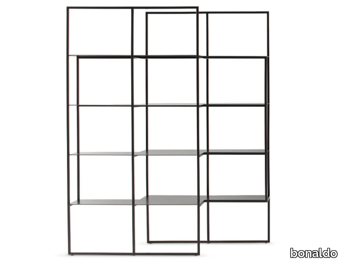 OPTIC - Open metal bookcase _ Bonaldo