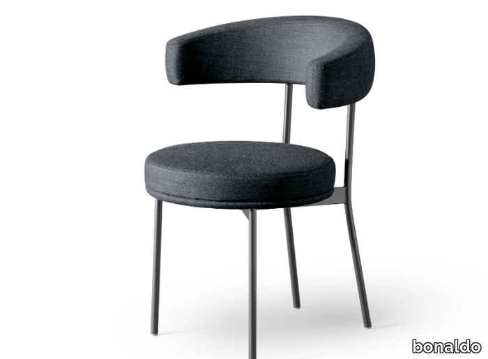 NEUILLY - Upholstered fabric chair with armrests _ Bonaldo