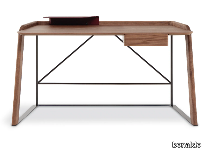 SCRIBA - Wooden secretary desk with drawers _ Bonaldo