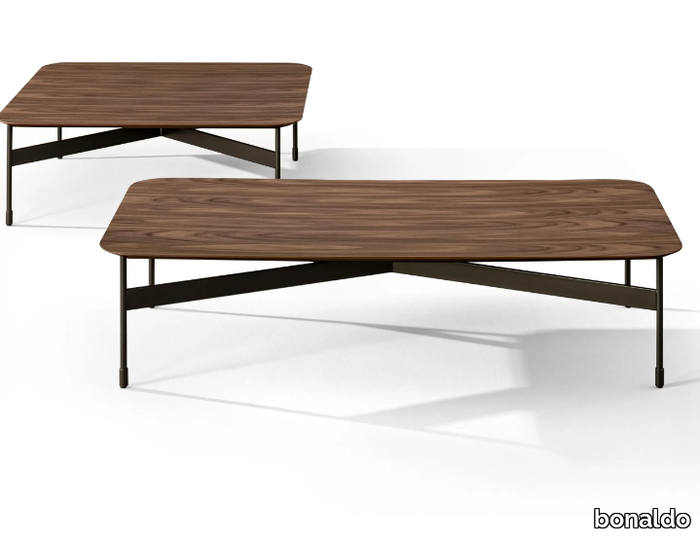 PEAK - Low rectangular wooden coffee table _ Bonaldo