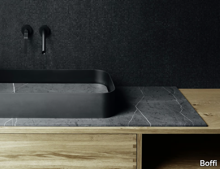 GARDEN - Countertop rectangular plate washbasin _ Boffi