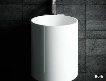 PHW - Wall-mounted Corian® handrinse basin round _ Boffi