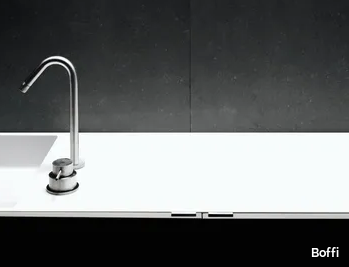 MINIMAL - Stainless steel washbasin tap _ Boffi