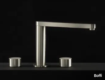 W1 - Stainless steel washbasin tap _ Boffi