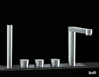 W1 - Thermostatic bathtub tap with diverter _ Boffi