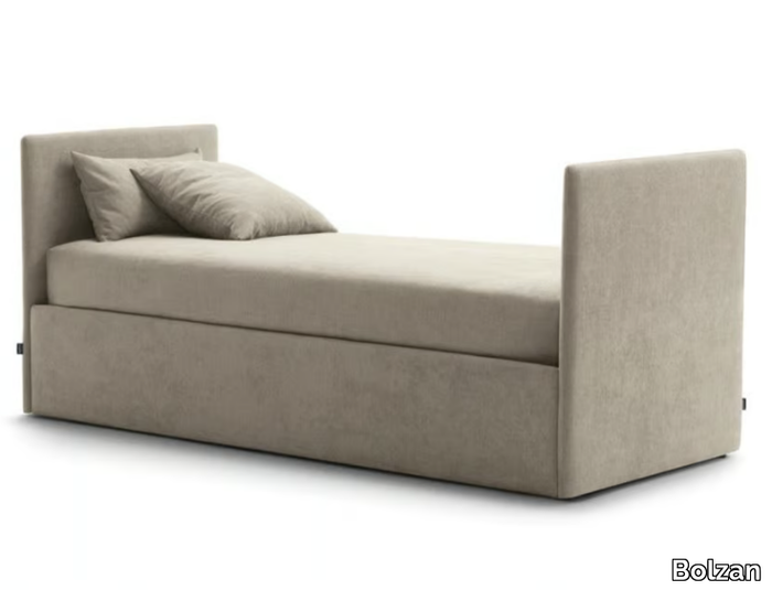 LINE - Single bed with upholstered headboard _ Bolzan