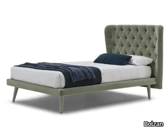 SELENE - Single bed with tufted headboard _ Bolzan