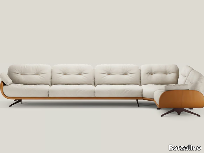 AYTON - Corner sectional fabric sofa _ Borzalino