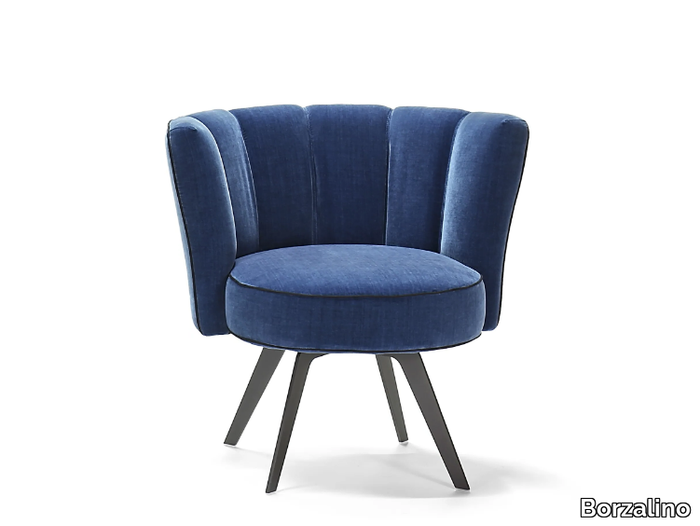 DIVA - Upholstered velvet easy chair _ Borzalino