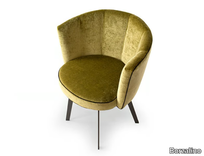 DIVA - Upholstered fabric chair _ Borzalino