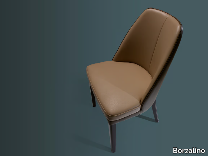 JULIE - Upholstered leather chair _ Borzalino