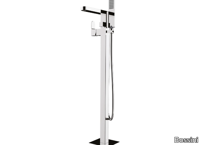 GILLO - Floor standing chromed brass bathtub mixer _ Bossini