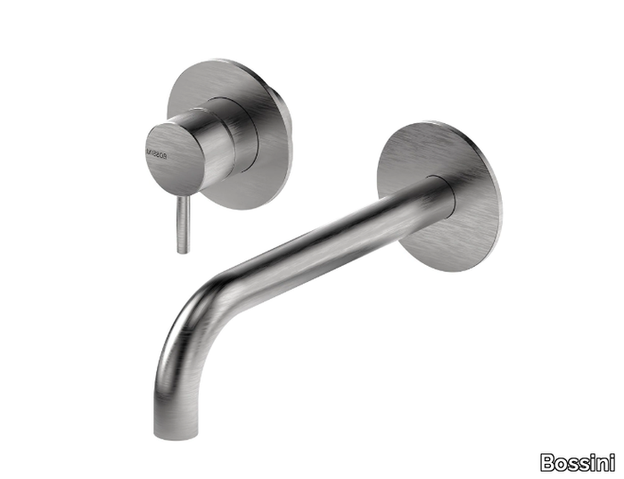 NOBU - INOX AISI 316L - Wall-mounted stainless steel washbasin mixer _ Bossini