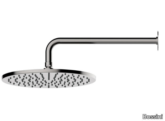 NOBU - INOX AISI 316L - Wall-mounted round stainless steel overhead shower _ Bossini