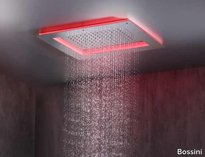 FRAME - LED 3-spray stainless steel overhead shower _ Bossini