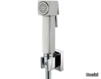 Cube Brass Set - Contemporary style handshower with bracket _ Bossini