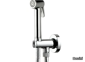 Paloma Brass Set - Contemporary style handshower with bracket _ Bossini