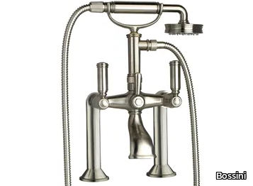 LIBERTY - Brass bathtub mixer with hand shower _ Bossini