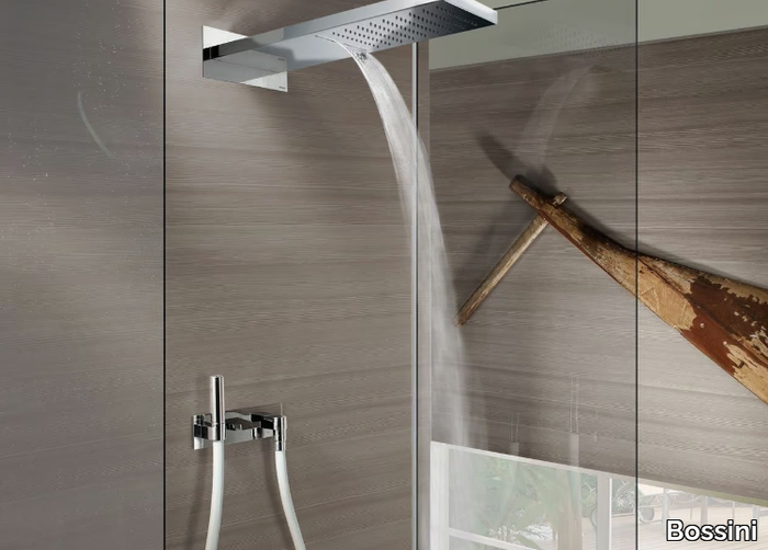 Manhattan 2 sprays - Ceiling mounted stainless steel overhead shower _ Bossini