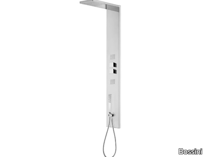 Manhattan - Panel 3 - Wall-mounted shower panel with hand shower _ Bossini