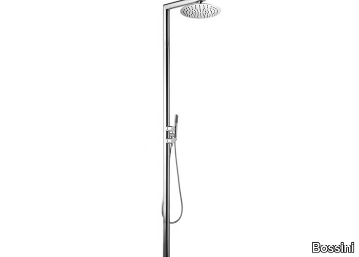 Nek Floor Ø 300 - Floor standing shower panel with hand shower _ Bossini