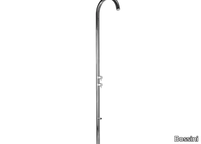 Pool Floor - Progressive Mixer - Floor standing stainless steel shower panel _ Bossini