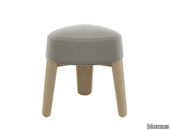 KUON - Upholstered fabric stool _ blomus