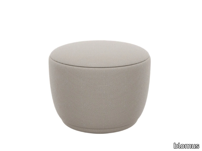 KUON - Upholstered round fabric pouf _ blomus