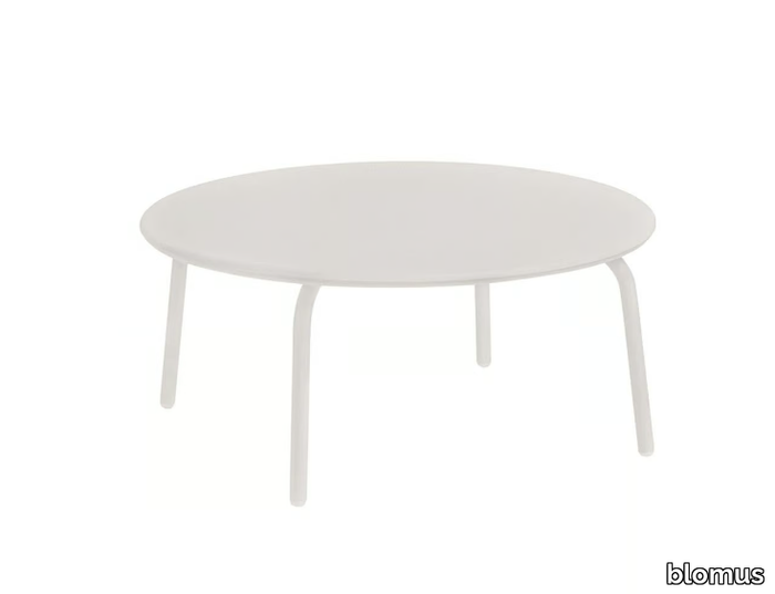 YUA - Round steel garden side table _ blomus