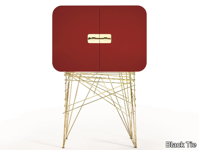 MAI TAI - Steel and wooden bar cabinet _ Black Tie