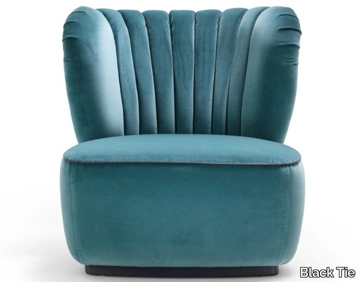 AMELIA - Fabric easy chair _ Black Tie