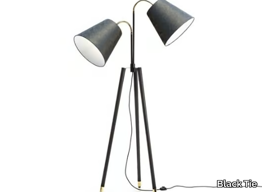 BELL - LED ash floor lamp with tripod _ Black Tie