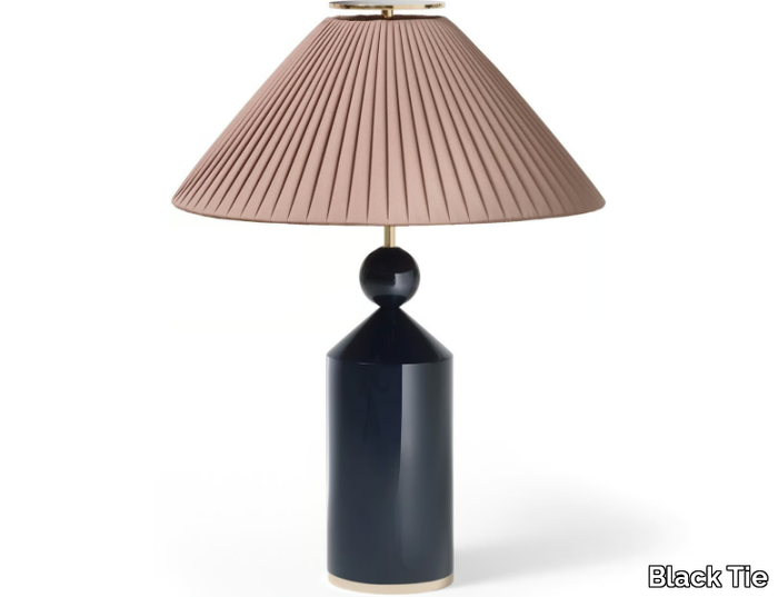 NADINE - LED wooden table lamp _ Black Tie