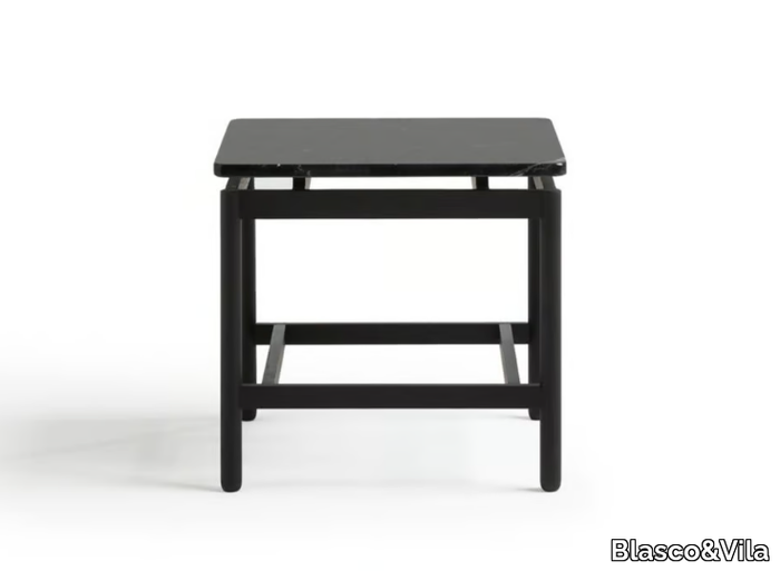 REM - Square Nero Marquina marble coffee table _ Blasco&Vila