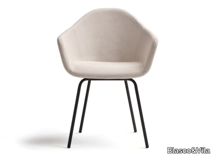 NOMAD - Fabric chair with armrests _ Blasco&Vila