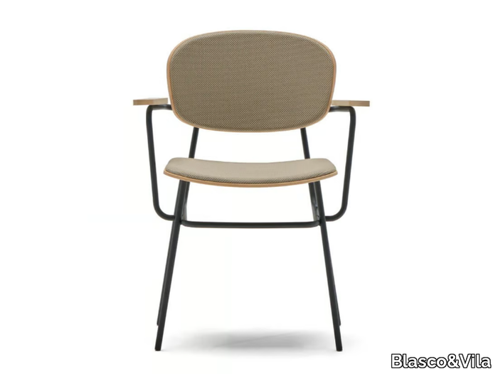 FOSCA - Ash chair with armrests _ Blasco&Vila