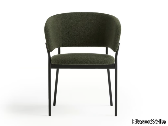 RC METAL - Upholstered fabric chair with armrests _ Blasco&Vila