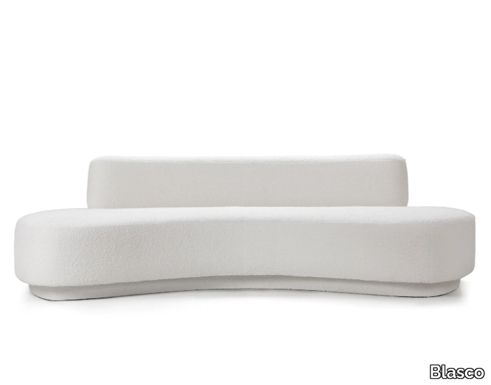SPLIT - Curved fabric sofa _ Blasco