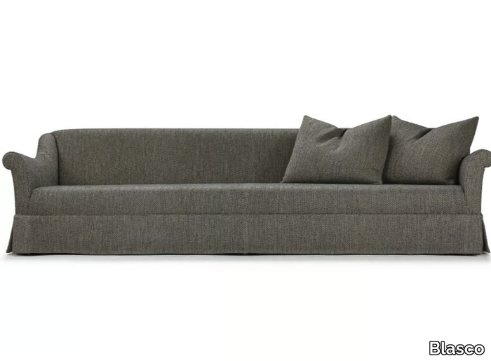 ST. HONORÉ - 4 seater fabric sofa with castors _ Blasco