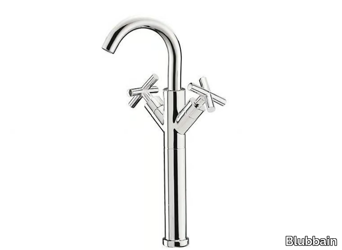 MARINET - High washbasin mixer with individual rosettes _ Blubbain