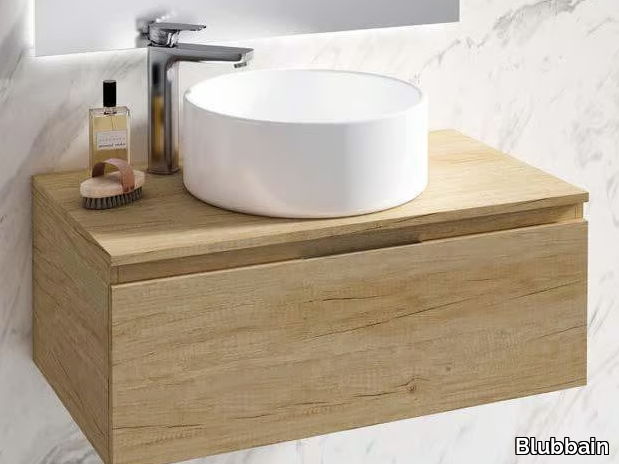 VIOLETTA 07 - Wall-mounted vanity unit _ Blubbain