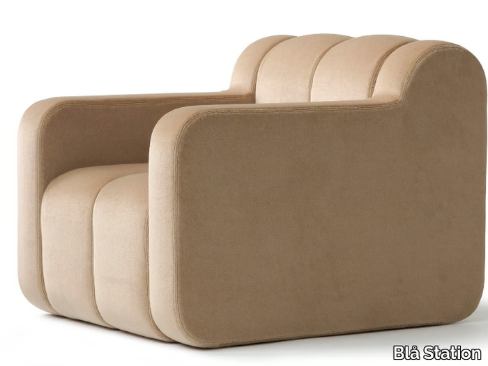 BOB HOME - Fabric armchair with armrests _ Blå Station