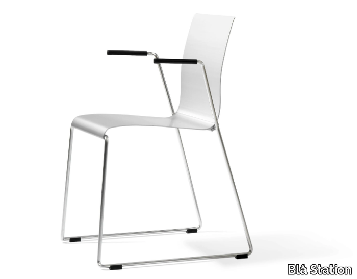 STING - Sled base chair with armrests _ Blå Station