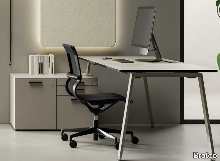 TAKE-OFF EVO / COUNTRY - Workstation desk with shelves _ Bralco