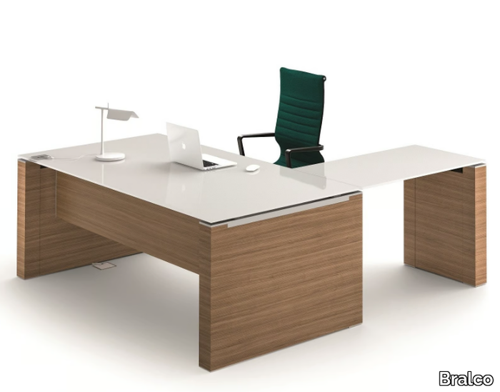 JET - Sectional executive desk with cable management _ Bralco