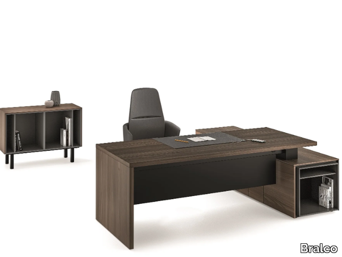 SILE - Executive desk with shelves _ Bralco